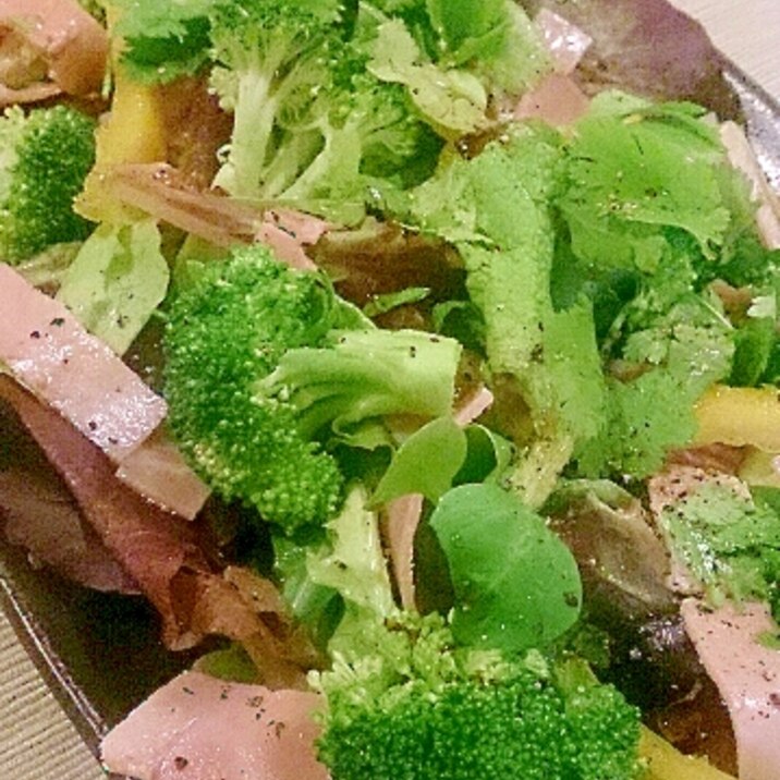 ブロッコリーとハム パプリカのヘルシーサラダ レシピ 作り方 By モモグラモ 楽天レシピ ブロッコリーとハム パプリカのヘルシーサラダ レシピ 作り方 By モモグラモ 楽天レシピ